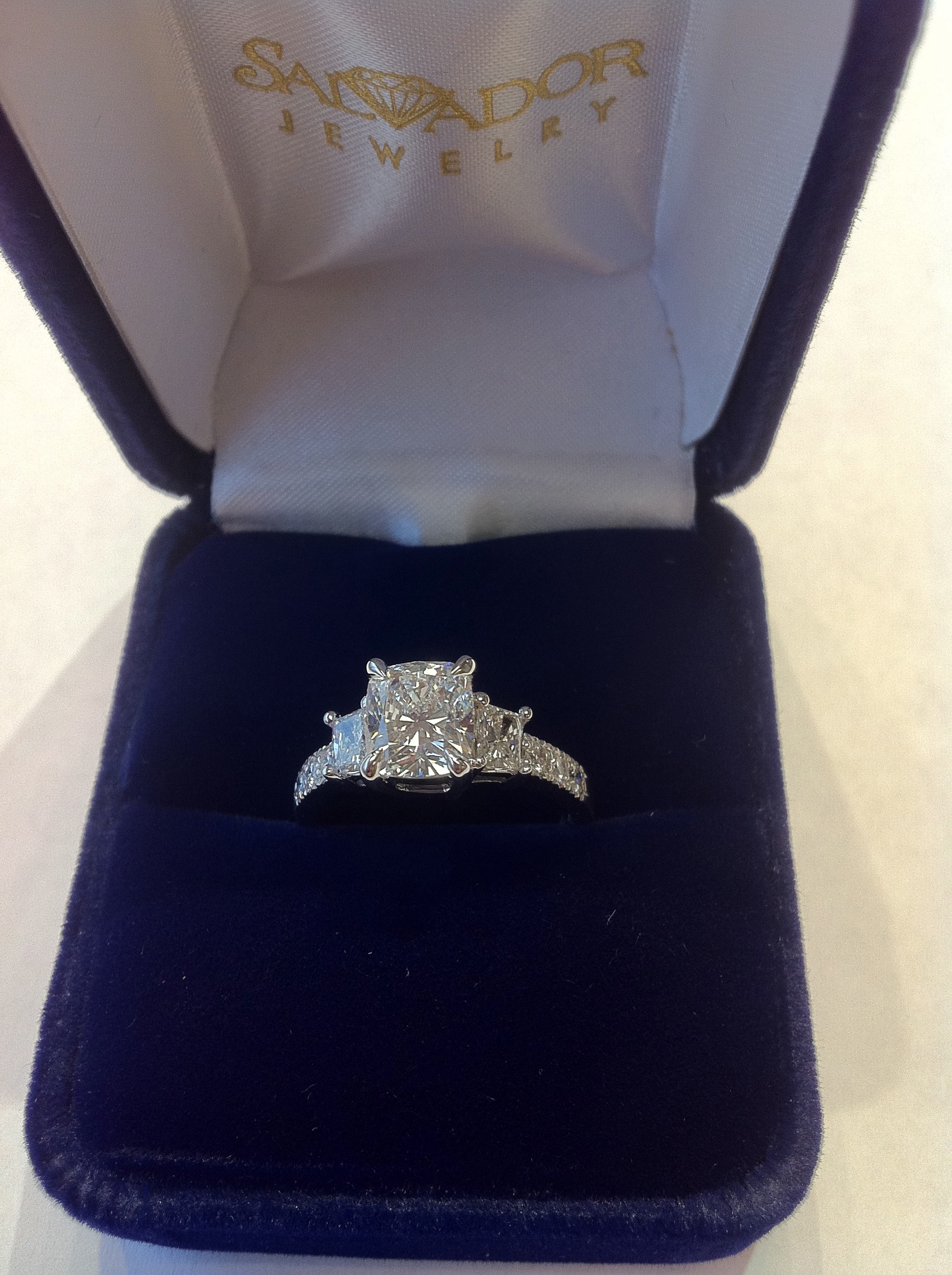 Cushion Cut Diamond Engagement Ring