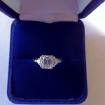 Emerald Cut Diamond Engagement Ring