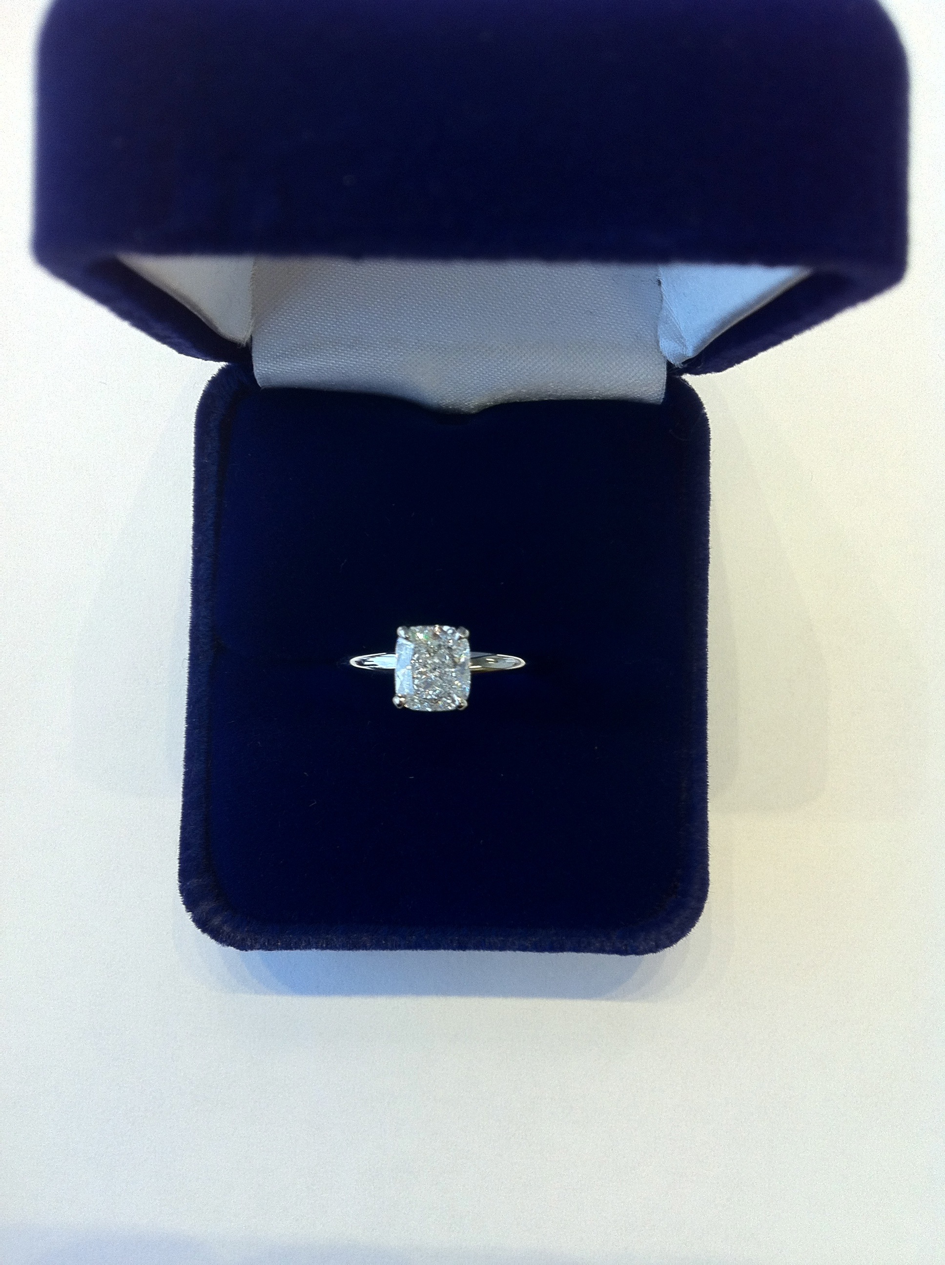 Cushion Cut Diamond Engagement Ring