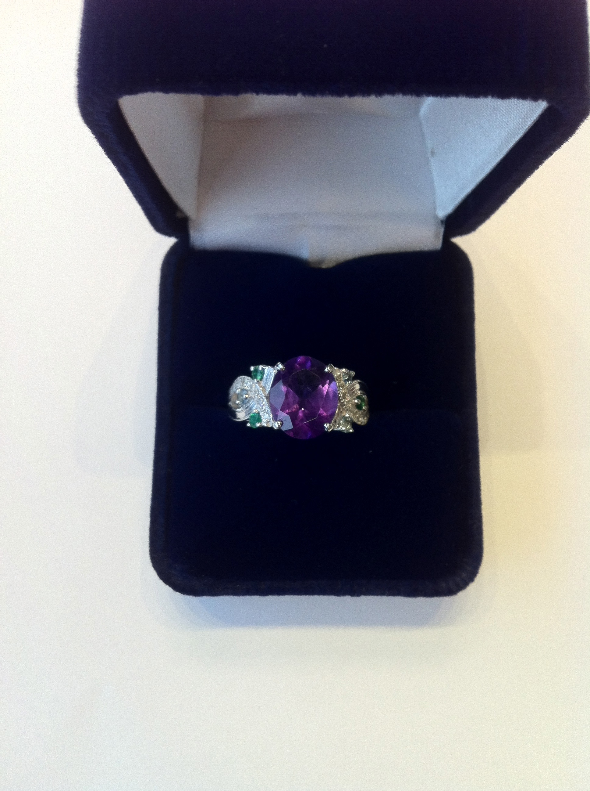 Mother's Amethyst Birthstone Ring