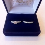 Round Brilliant Diamond Engagement Ring and Diamond Wedding Band