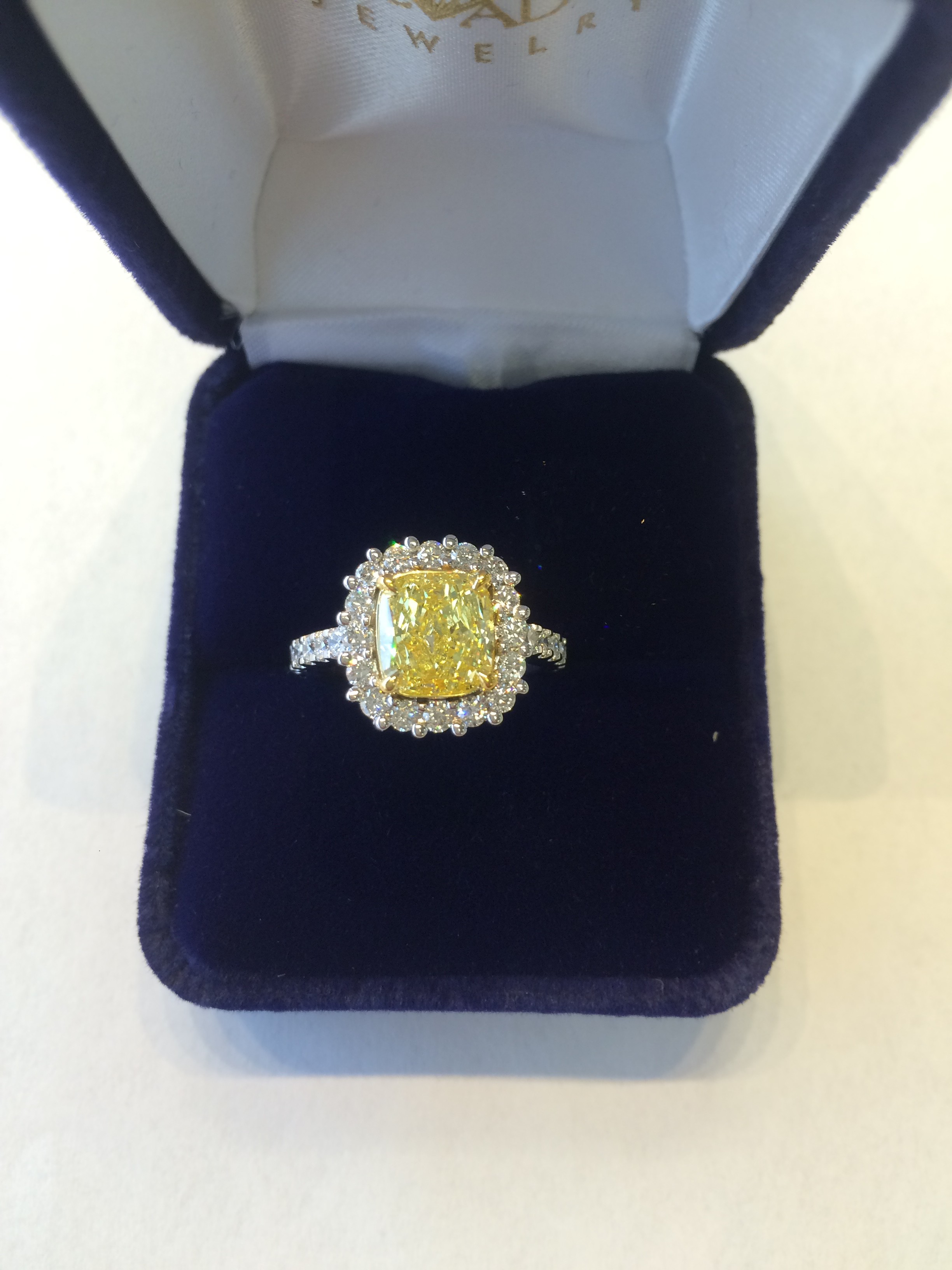 Fancy Intense Yellow Diamond Ring