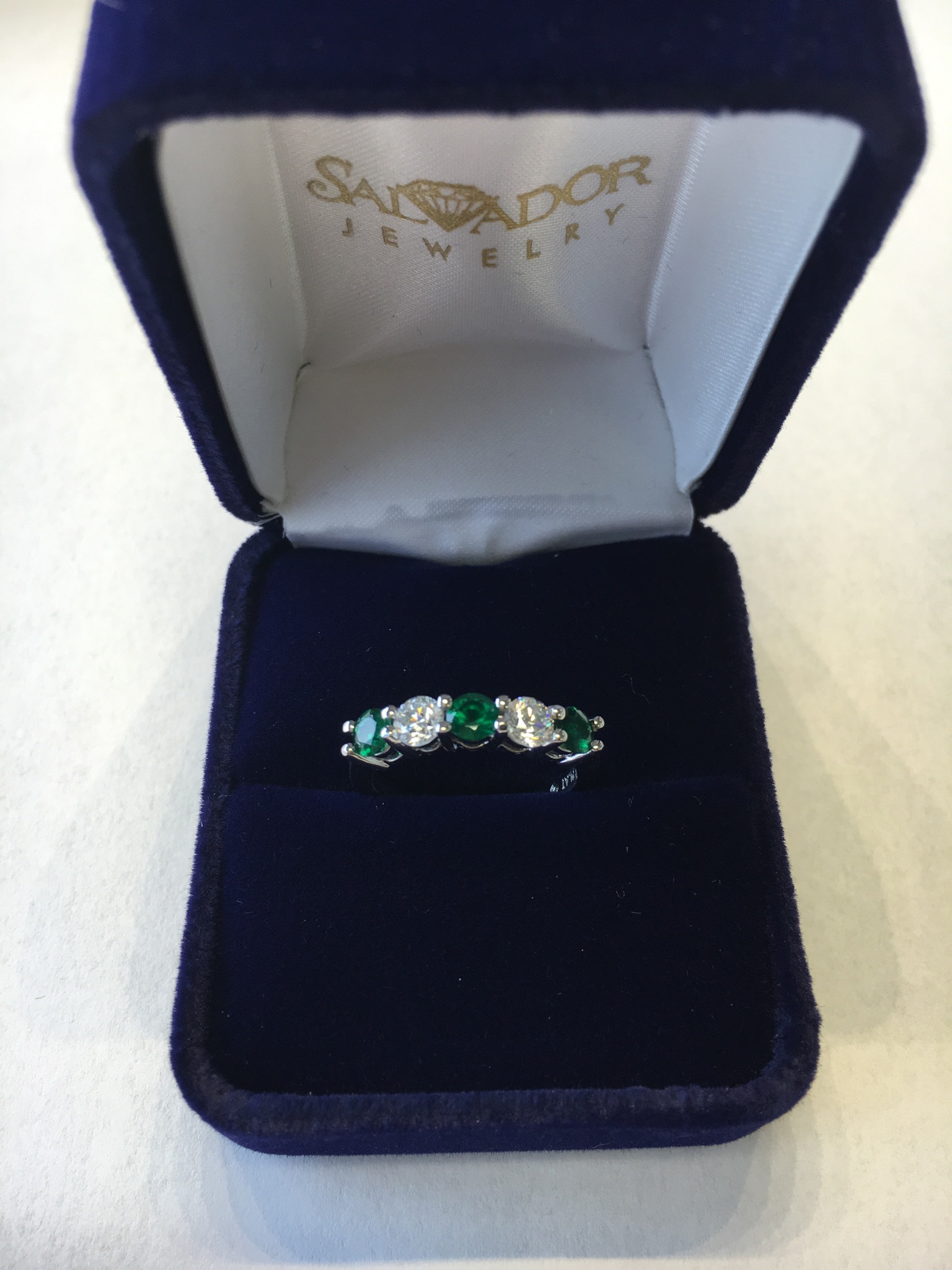 Emerald and Diamond Ring