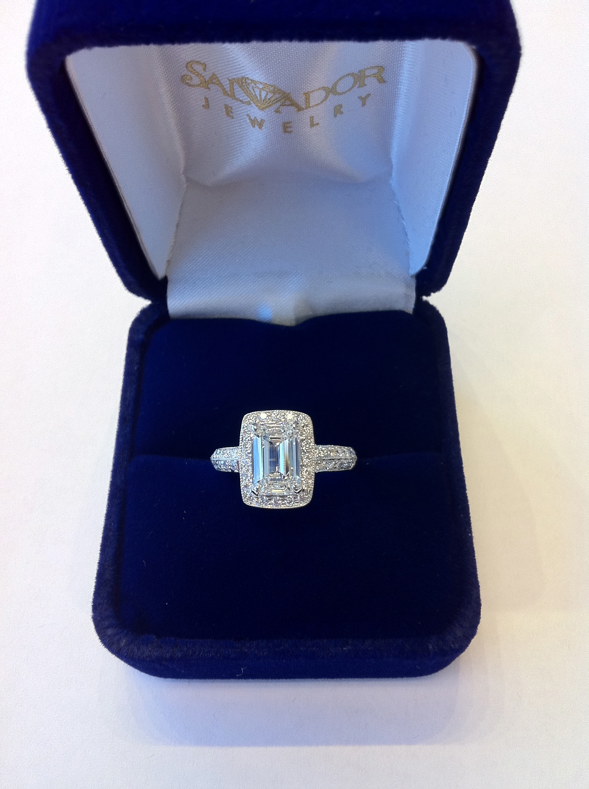 Emerald Cut Diamond Engagement Ring